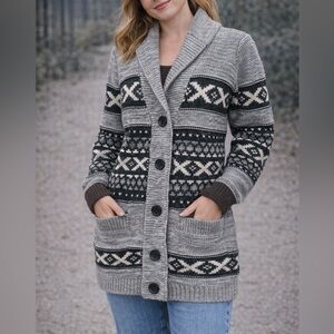 Sansara Wool Blend Cardigan Sweater - Size M
